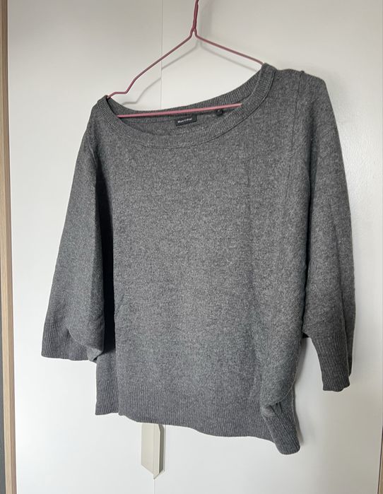 Miekki sweter wełna i kaszmir M Marc o’polo szary