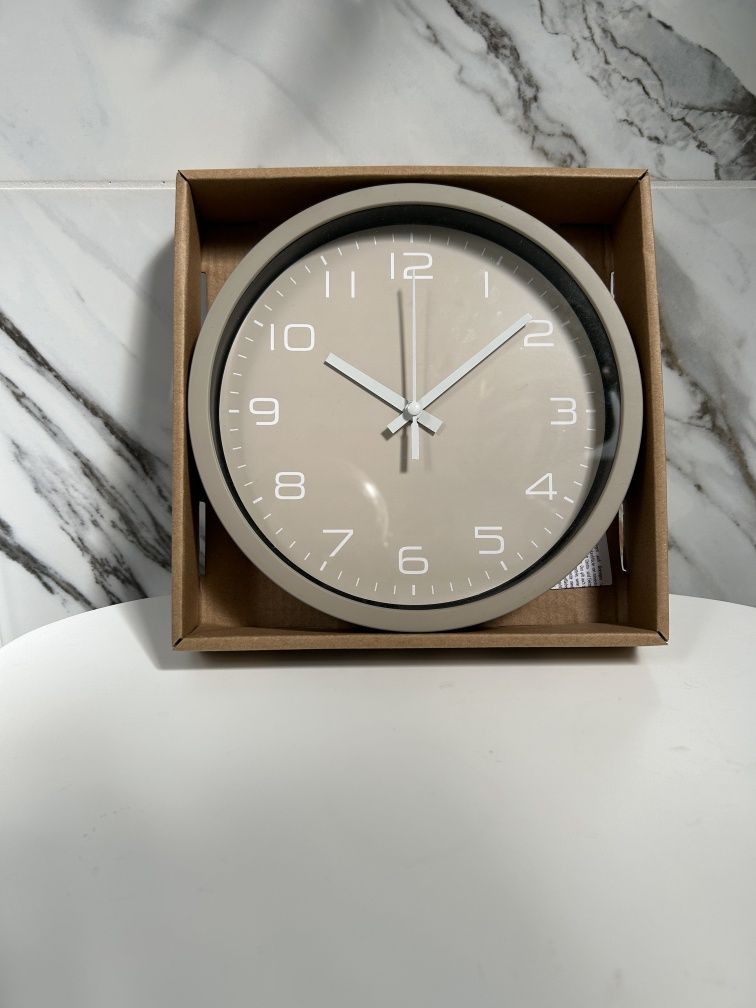 Zegar na ścianę beżowy Wall Clock