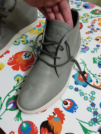 Туфлі чоловічі clae з екошкіри оригінал сірого кольору розмір 41