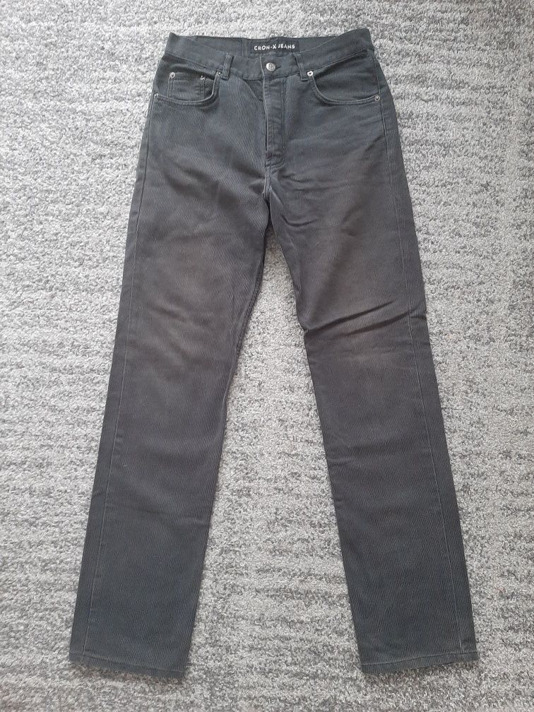 Cron-x Jeans spodnie męskie sztruks szare sztruksowe W30 L36