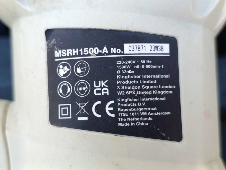 Młot udarowy młotowiertarka Macallister MSRH1500-A 1500W SDS wiertła