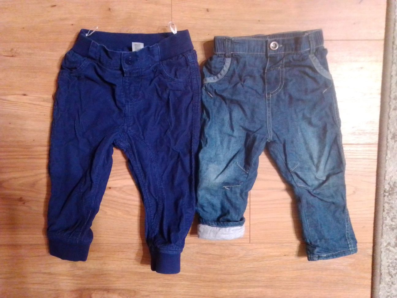 Spodnie ocieplane dla chłopca C&A jeansy i sztruksy 86