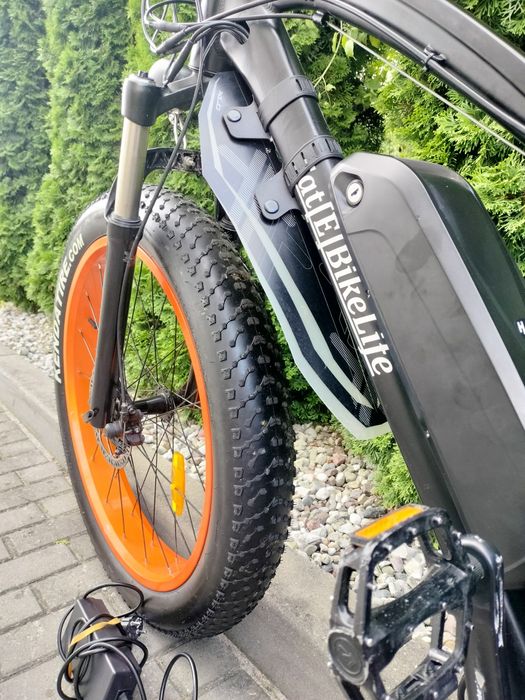Rower elektryczny Fat bike bateria 600wh silnik Bafang