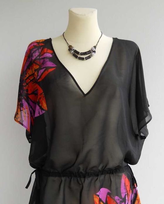 NEXT piękna indyjska cieniutka żorżetowa TUNIKA 42