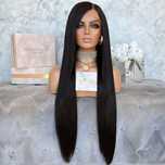 nowa naturalna peruka lace front 100% ludzki włos na co dzień