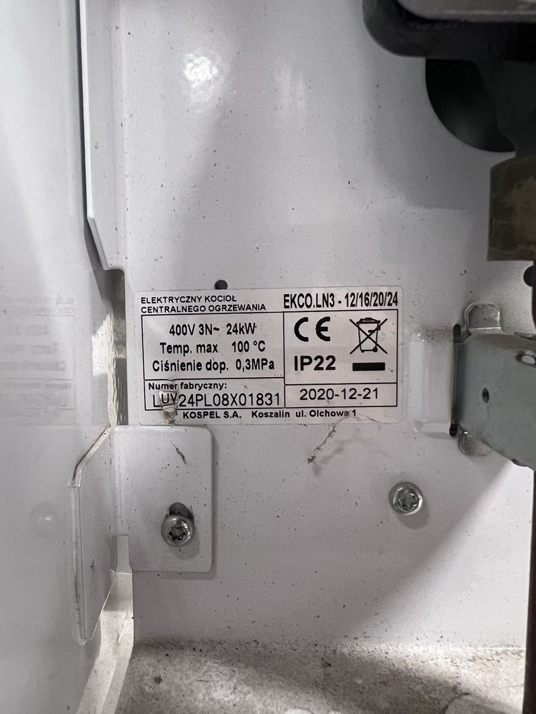 2 x Kospel EKCO.LN3 Elektryczny kocioł centralnego ogrzewania