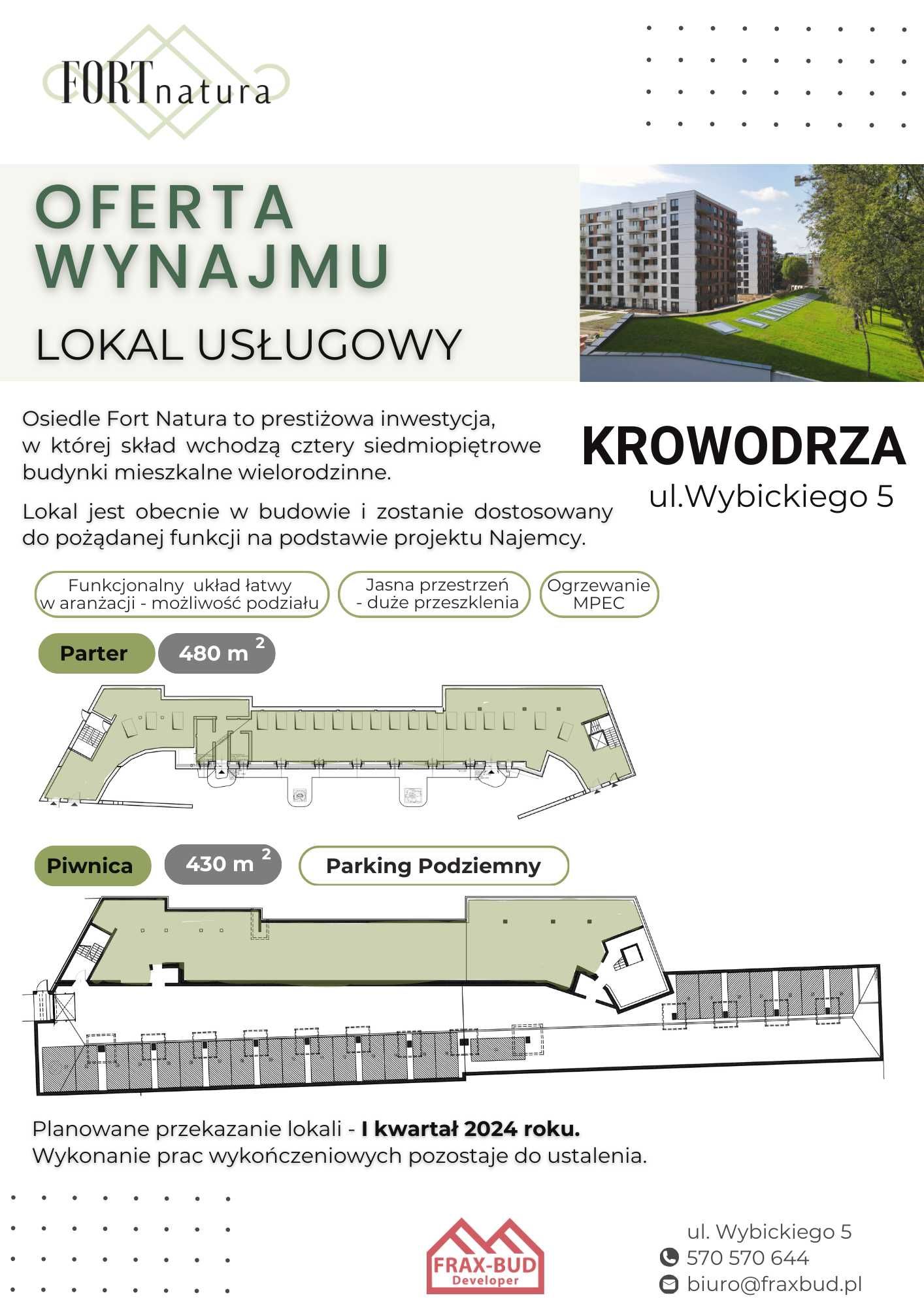 Bezpośrednio | Lokal usługowy FORT -  480m2