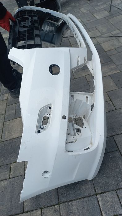 Audi a6 c7 lift 14-18 zderzak przód przedni bialy ly9c