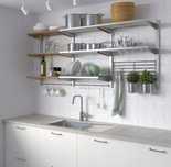 Blat kuchenny imitacja betonu jasny IKEA 63,5 x 2,8 x 246 cm