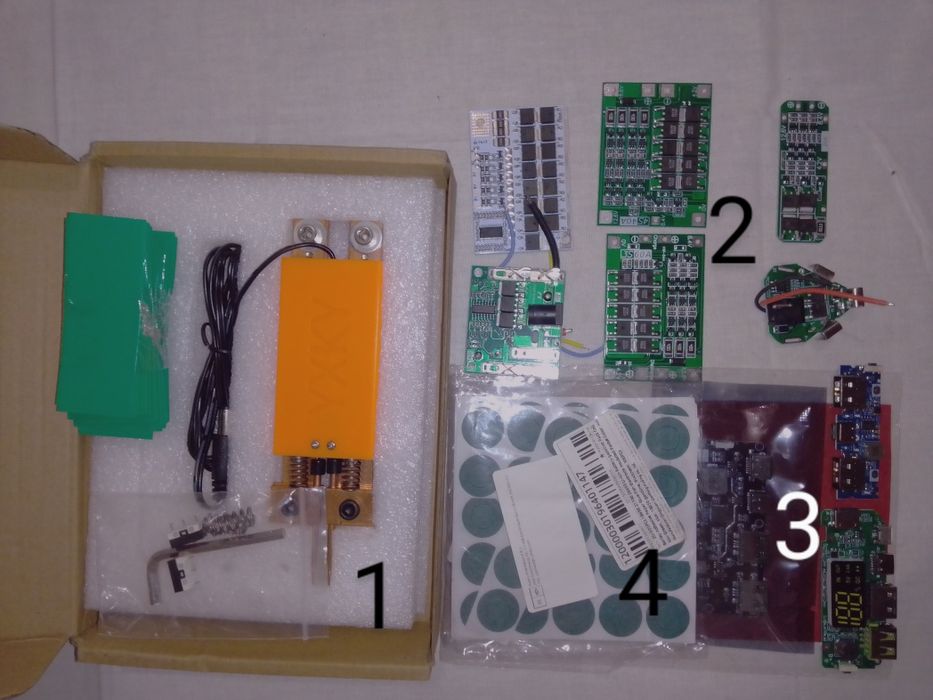 Точечна сварка для 18650 комплект расходников для сварки