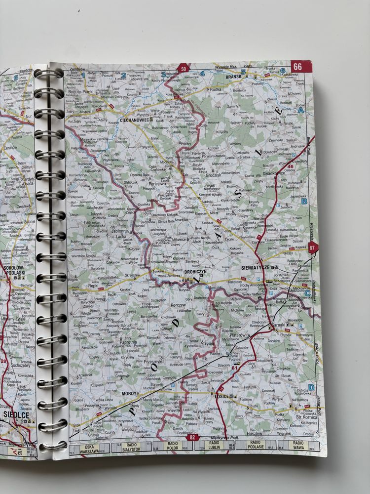 atlas samochodowy Polska mapa samochodowa 1:300 000
