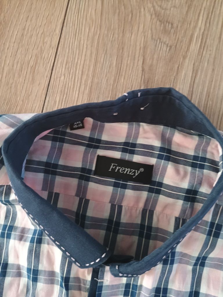 Koszula męska z krótkim rękawem krata