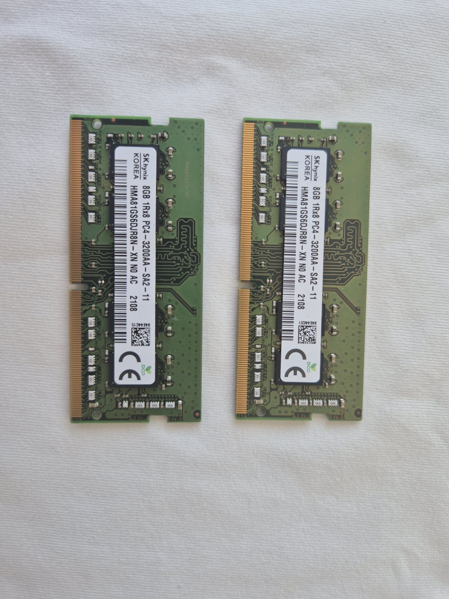 RAM 2 x 8GB DDR4-3200 originais do laptop MSI GP66 Leopard 10UH-483