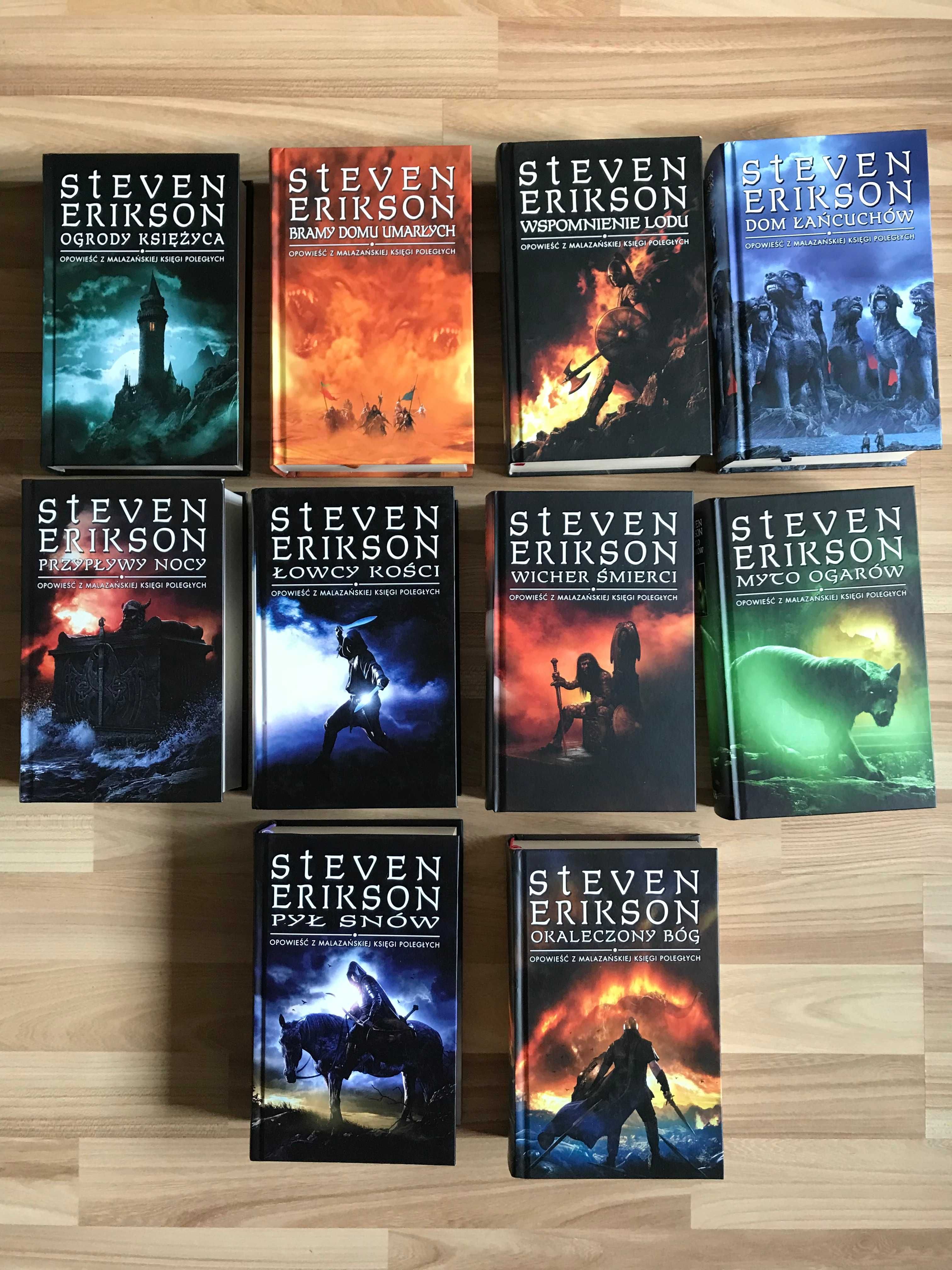 Steven Erikson Malazańska Księga Poległych komplet NOWE twarde