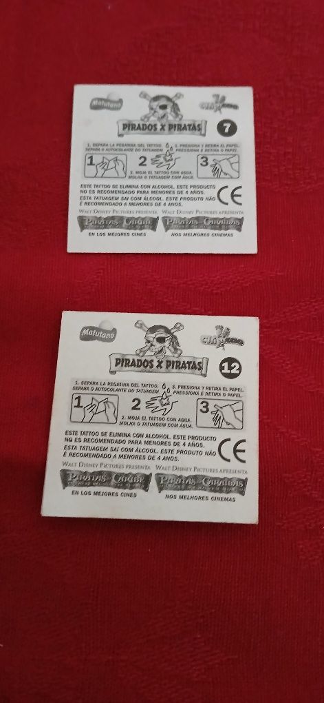Cromos  Pirados e Piratas