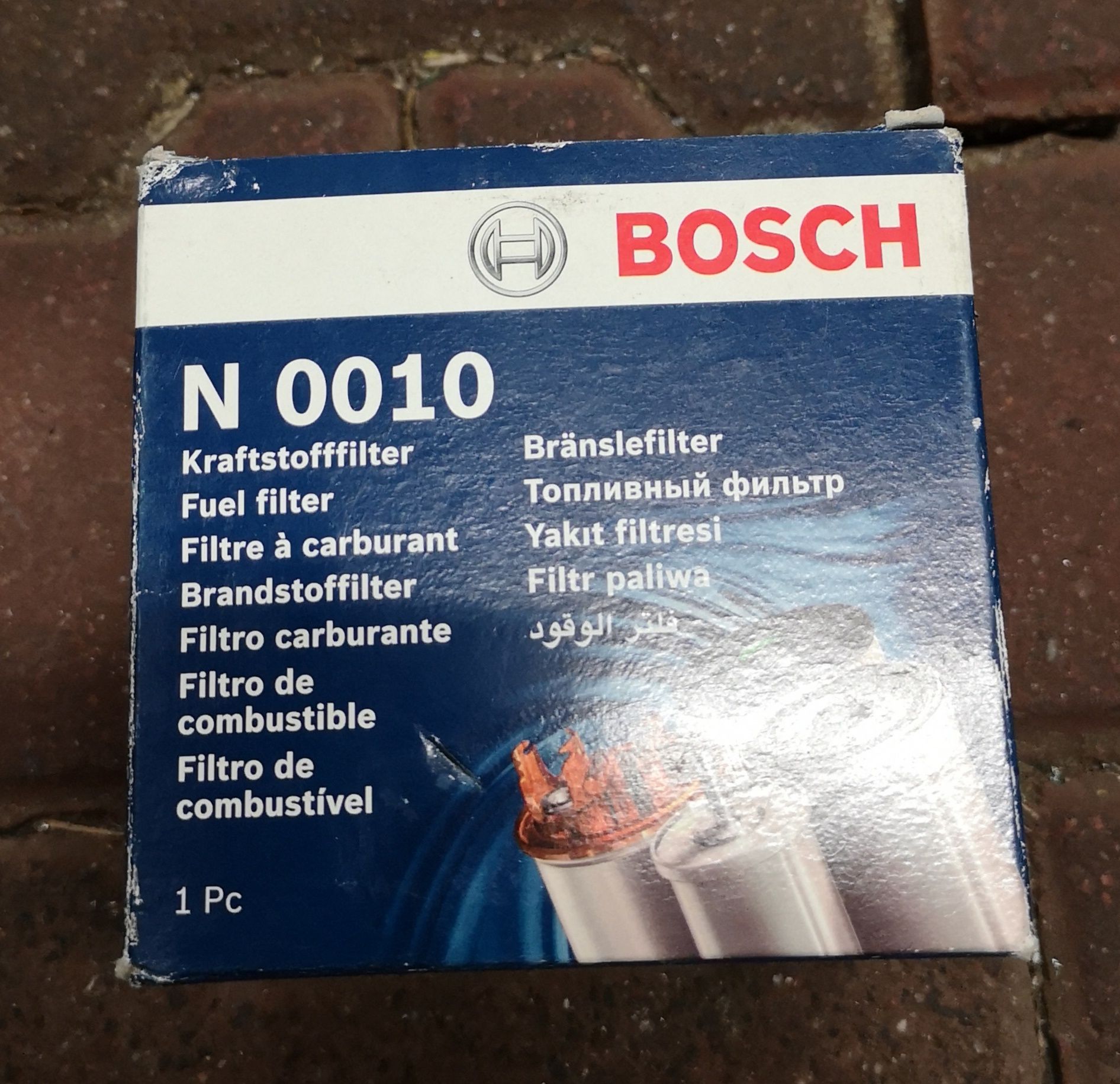 Filtr Paliwa Bosch N0010 Nowy Porsche Audi Volkswagen