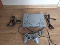 PlayStation 1 szarak Psx kompletny oryginalny zestaw