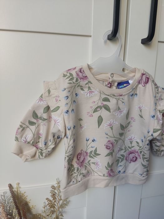 Piękna bluza rozmiar 62/68 kwiaty jak newbie