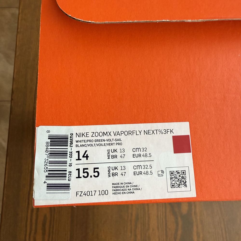 Нлві Кросівки Nike ZoomX Vaporfly Next% 3 (Розмір 48.5)