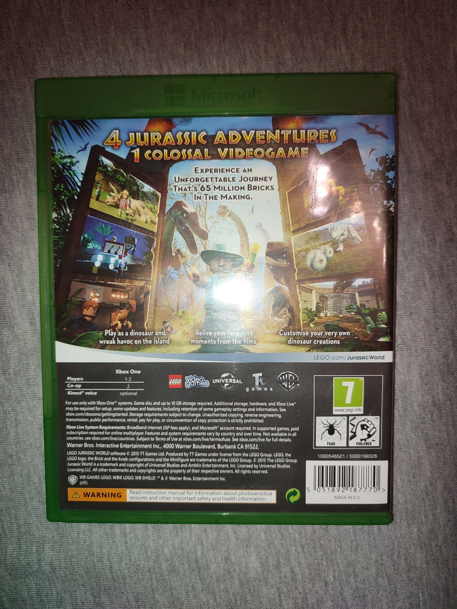 Gra xbox one LEGO Jurassic Park