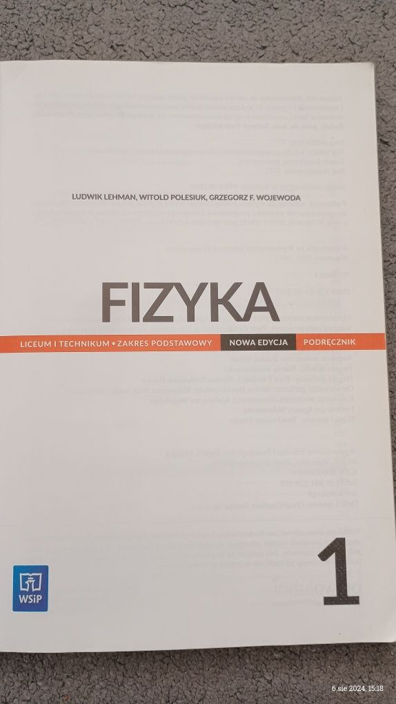 Fizyka 2022 kl l