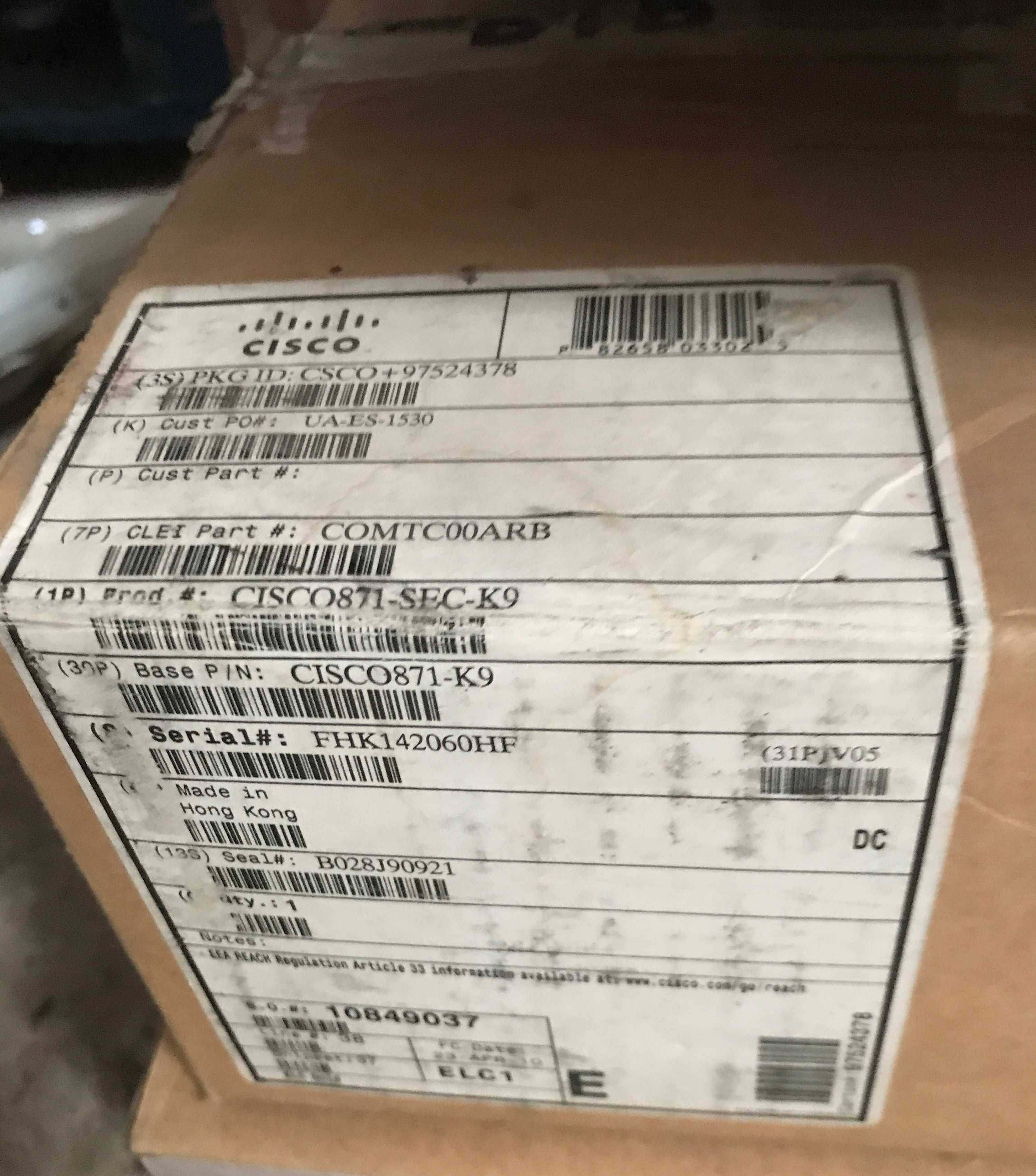 Маршрутизатор Cisco 870