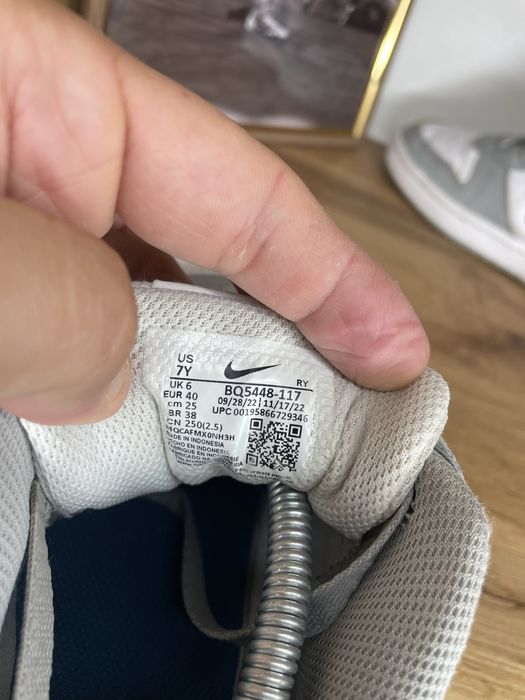 ОРИГІНАЛ‼️ Nike Court Borough Low 2 GS white light smoke grey marina