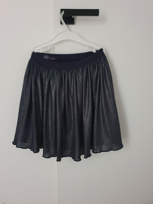 Spódniczka granatowa z połyskiem rozmiar 128