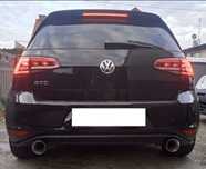 Tłumik końcowy przelot VW Golf 7 GTI 2x100mm.
