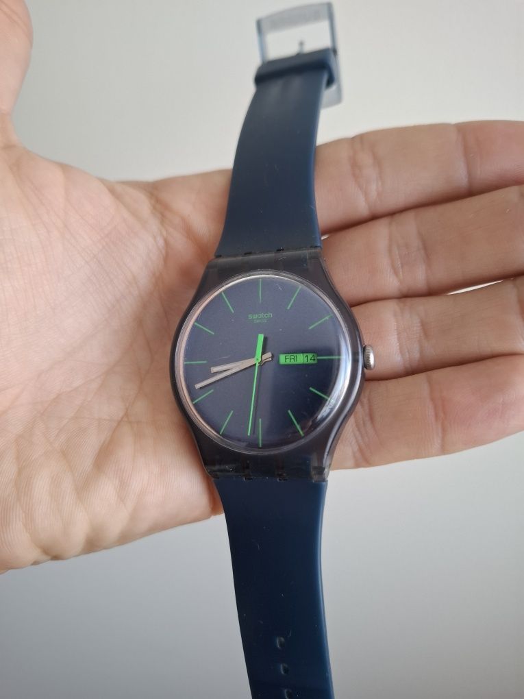 Relógio Swatch SR1130SW V8 azul/verde