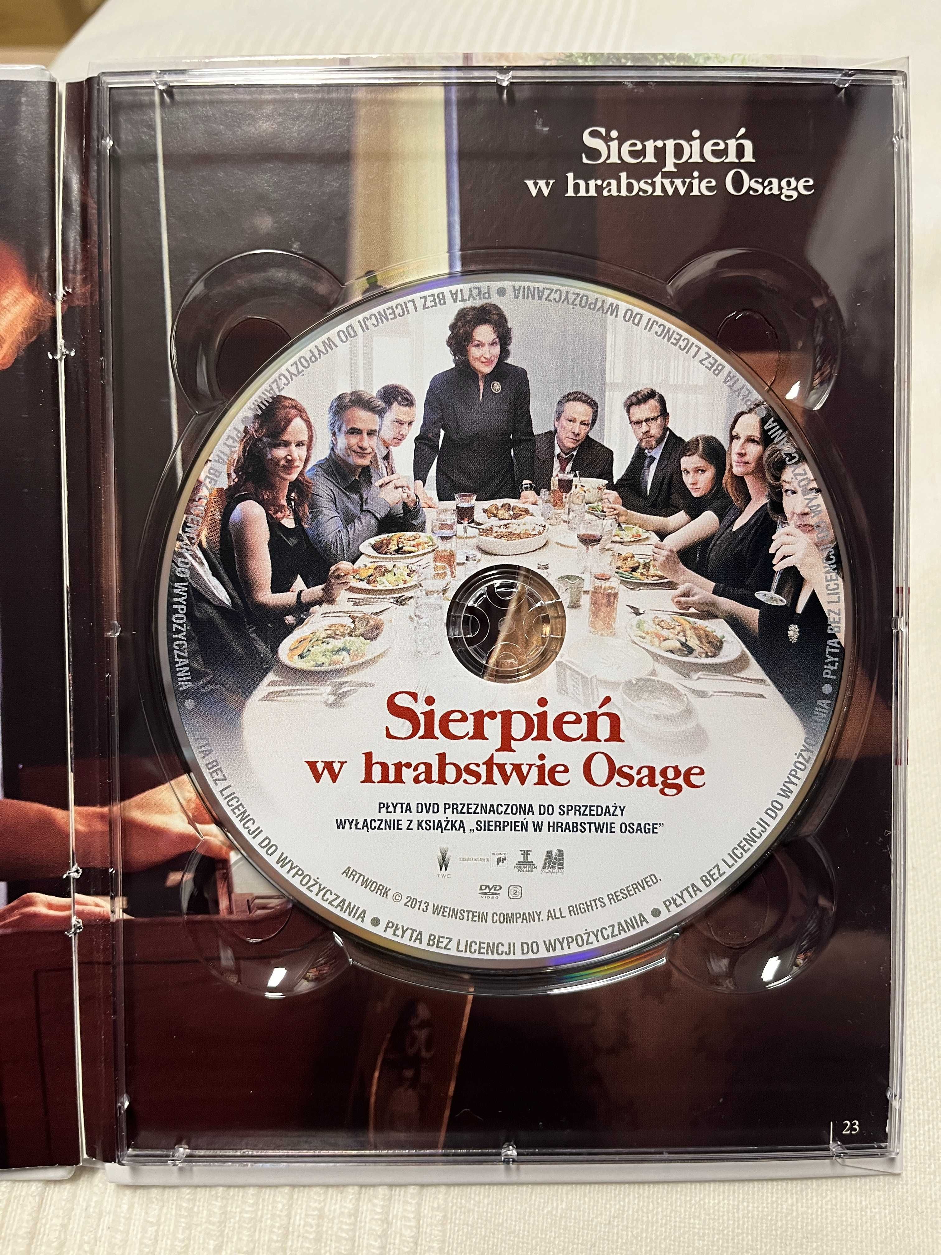 Sierpień w Hrabstwie Osage film 2013 płyta DVD dramat Meryl Streep