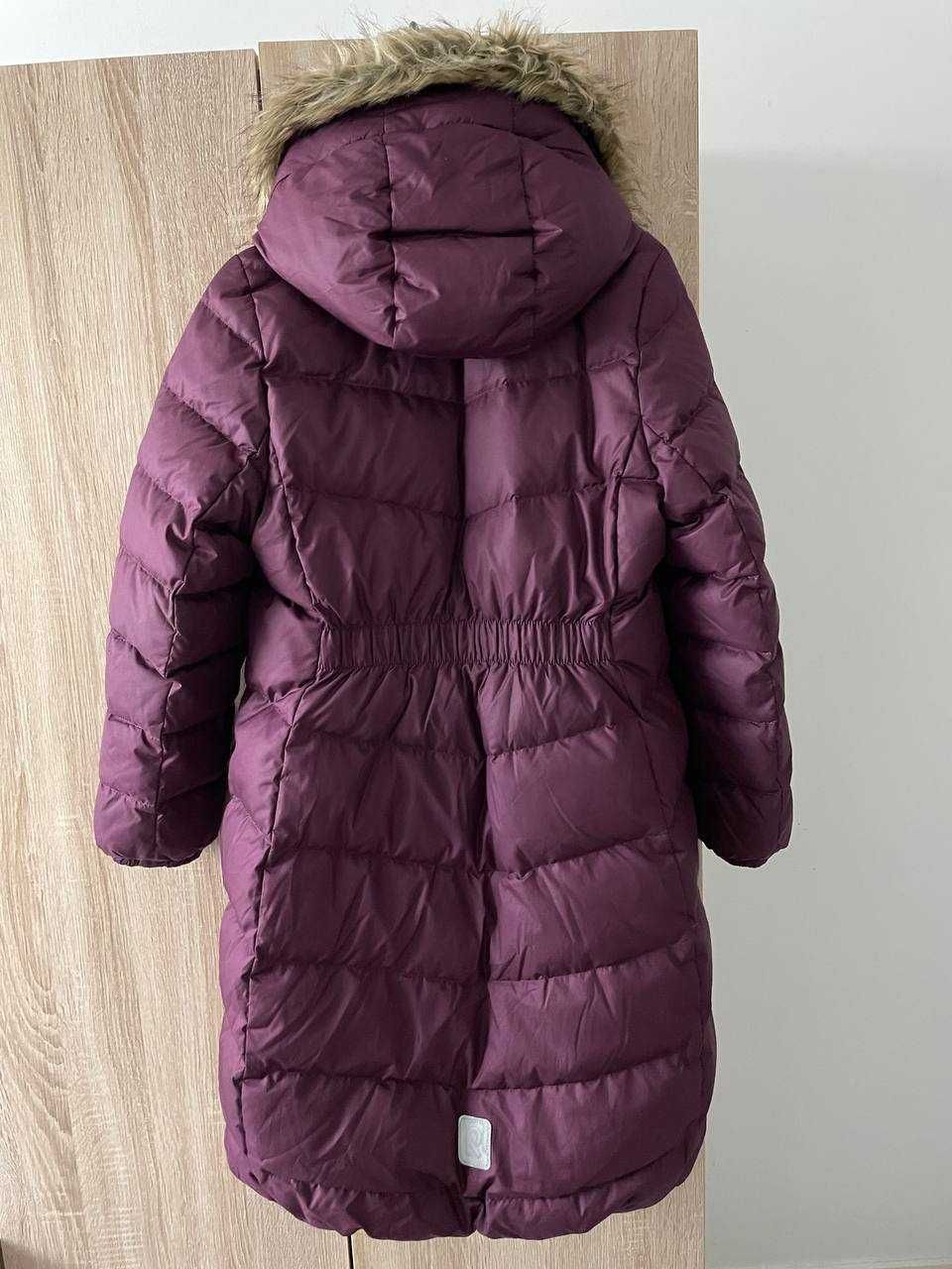 Пальто пуховик Reima рейма р.152 для дівчинки  темно фіолетовий