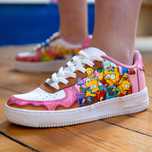 Nike air force 1 the simpsons custom buty  ręcznie malowane 39