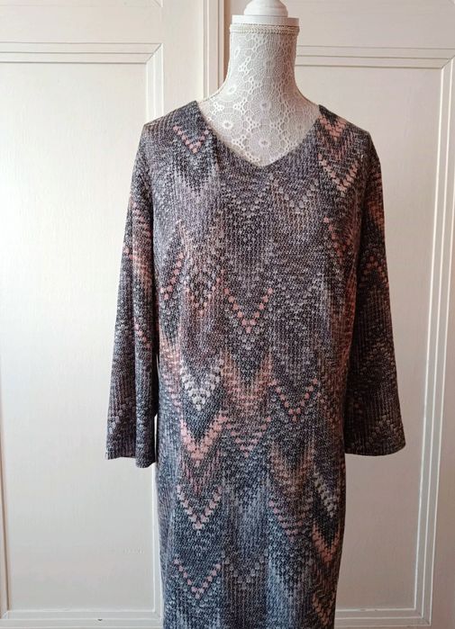 Modbis- świetna jesienna sukienka -46/48