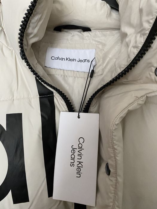 Okazja! Premium, piękna, puchowa męska kurtka Calvin Klein XL/XXL.