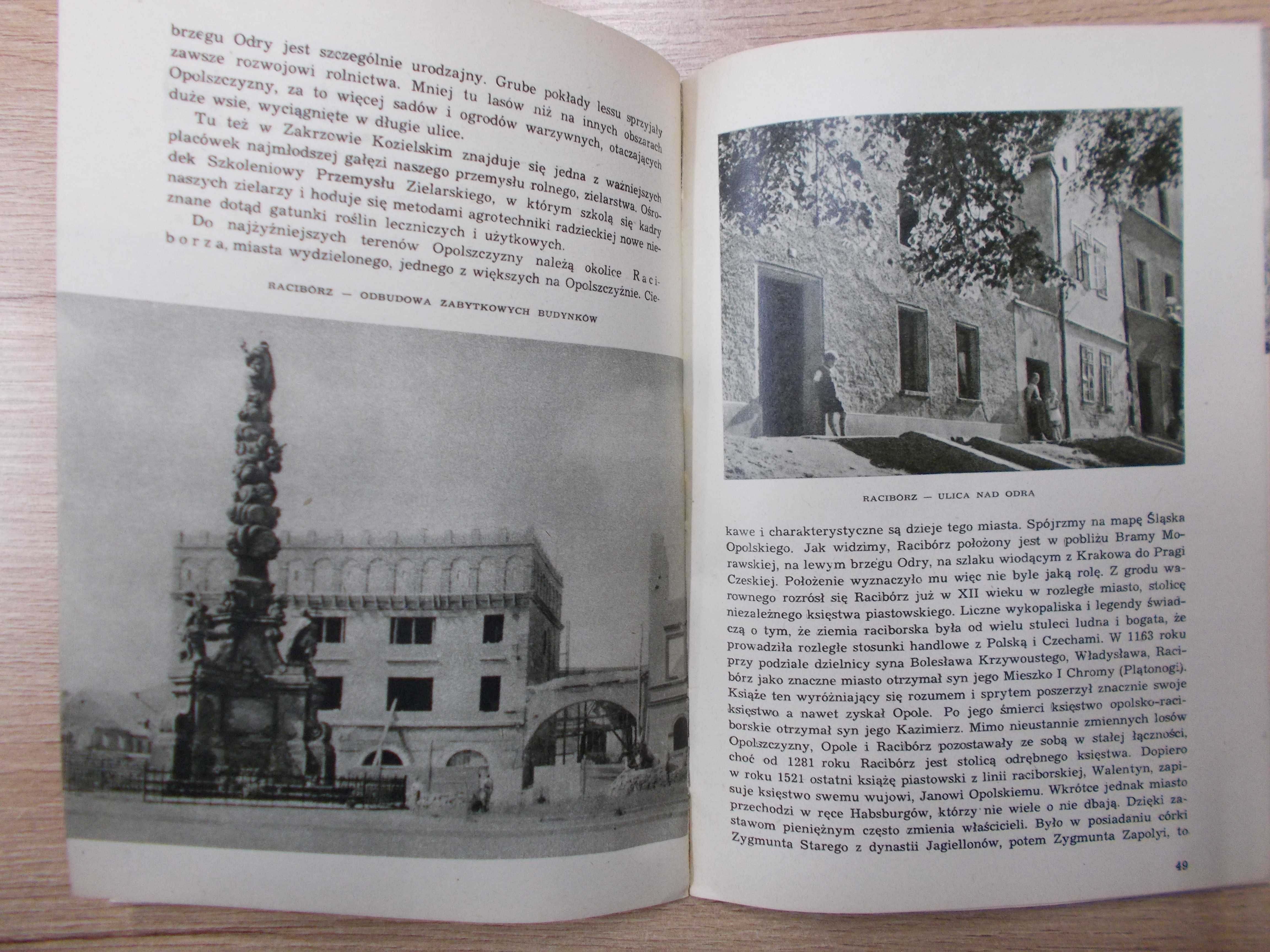 Antyki Opole Opolszczyzna stare ilustrowane książki z 1953 roku