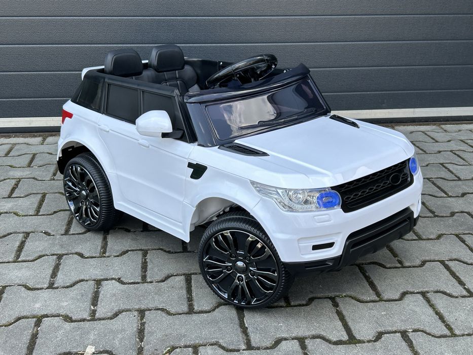 Auto na akumulator L1 Pilot MP3 LED Samochód Range Rover Biały