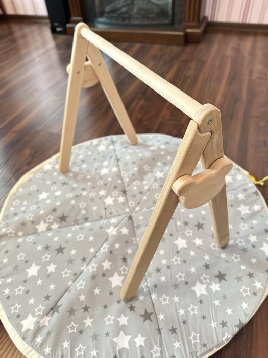 Тренажер монтесорі з ковриком, baby gym, стійка дитяча