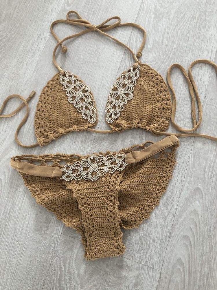 Bikini szydełkowe cyrkonie Fashion nova