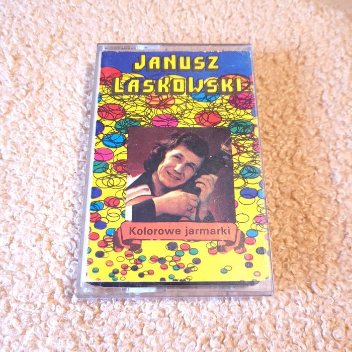 Kaseta - JANUSZ LASKOWSKI - KOLOROWE JARMARKI kaseta magnetofonowa