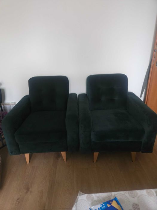 Przepiękna sofa plus fotele