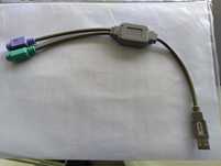 Adaptador USB para teclado e rato PS2