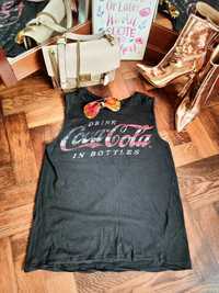 Bluzka t-shert czarny coca cola m/l