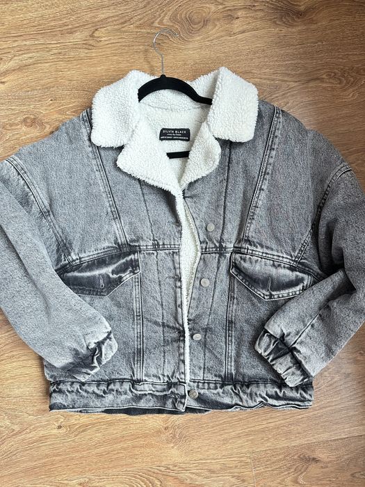 Жіноча джинсова куртка чебурашка втеплена Dilvin