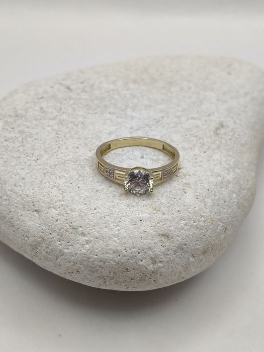 Złoty Pierścionek R15 Pr.585 Nowy Zapraszamy