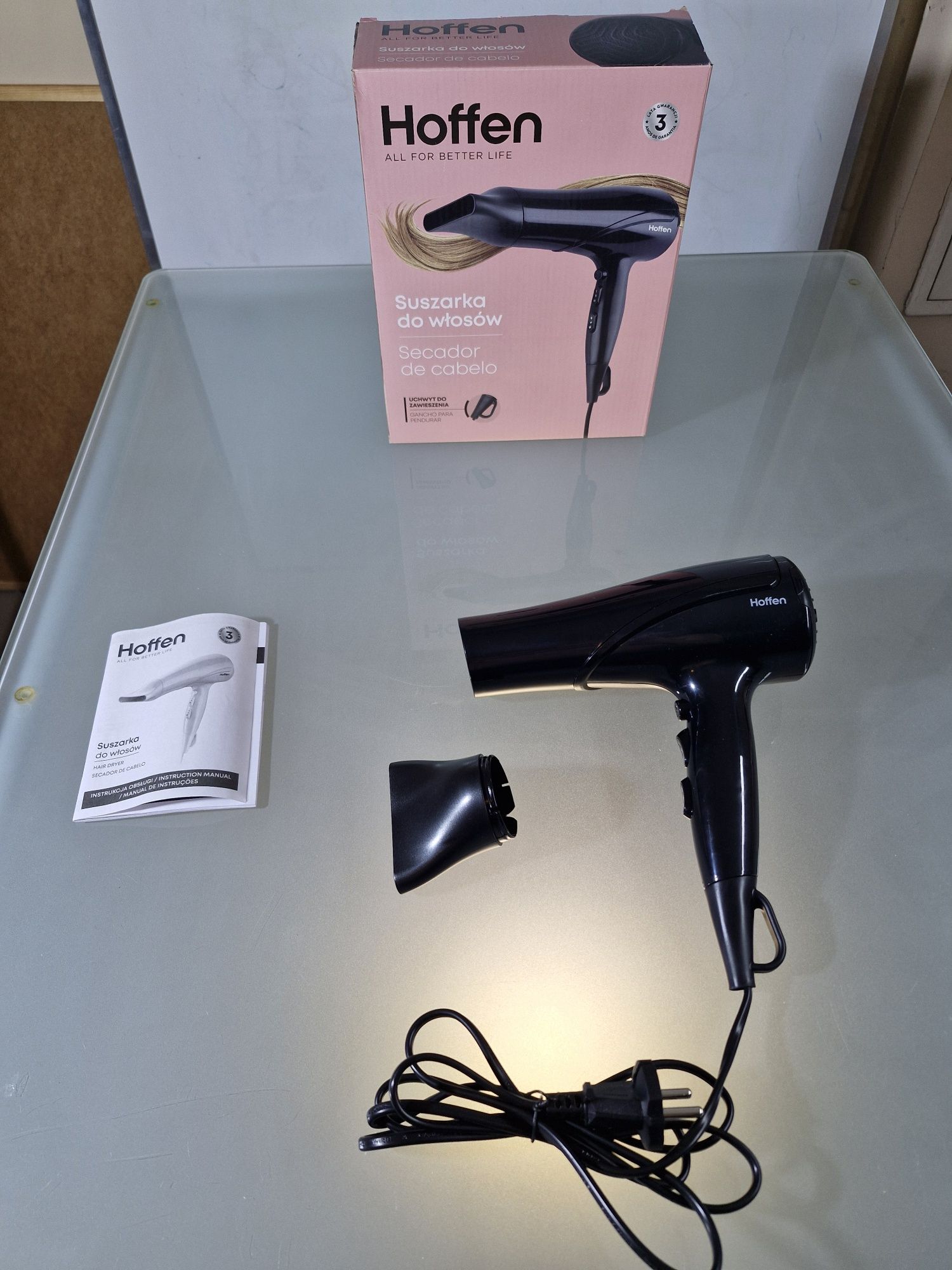 Wielofunkcyjna Suszarka do Włosów z Dyfuzorem 2200 W