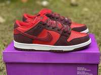 Кроссовки Nike SB Dunk Low Cherry Найки данки чери красные вишневые СБ