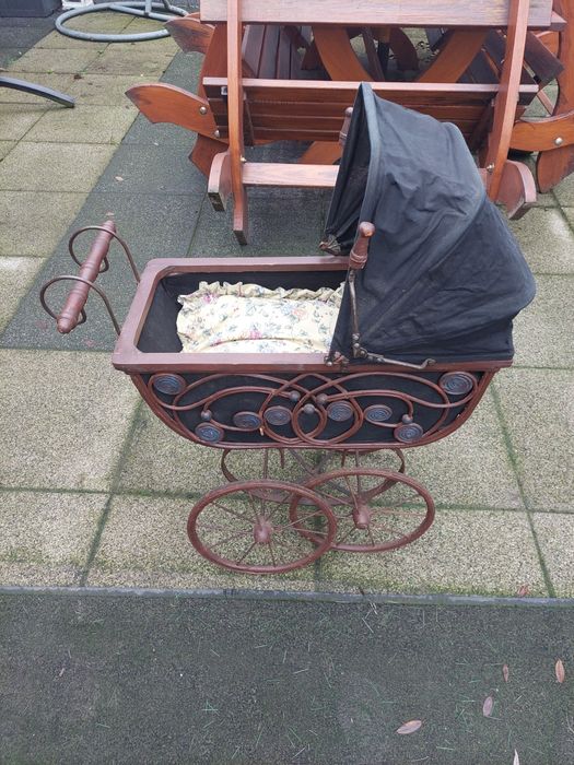 Wózek Drewniany retro akcesoria do Fotografii