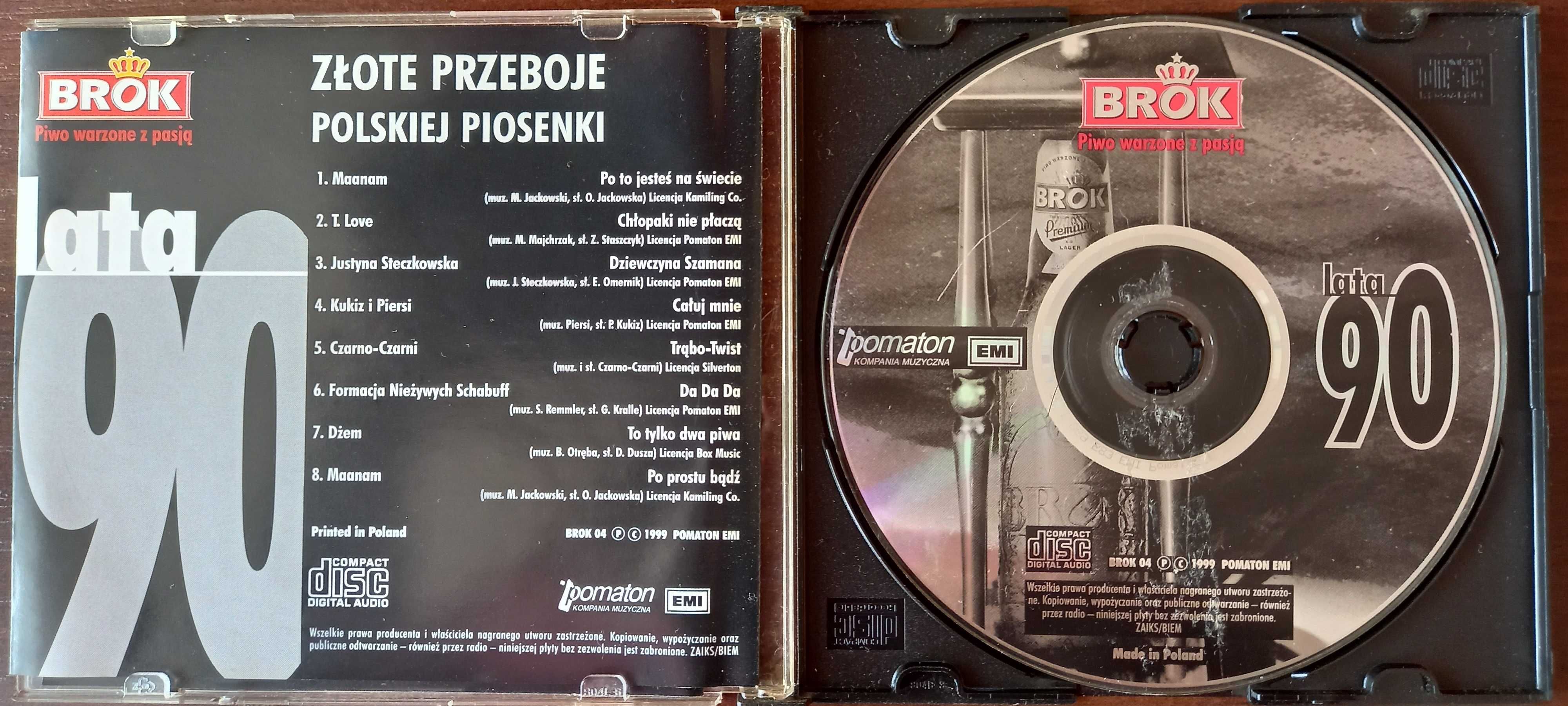 Złote przeboje polskiej piosenki - Lata 90 - płyta CD