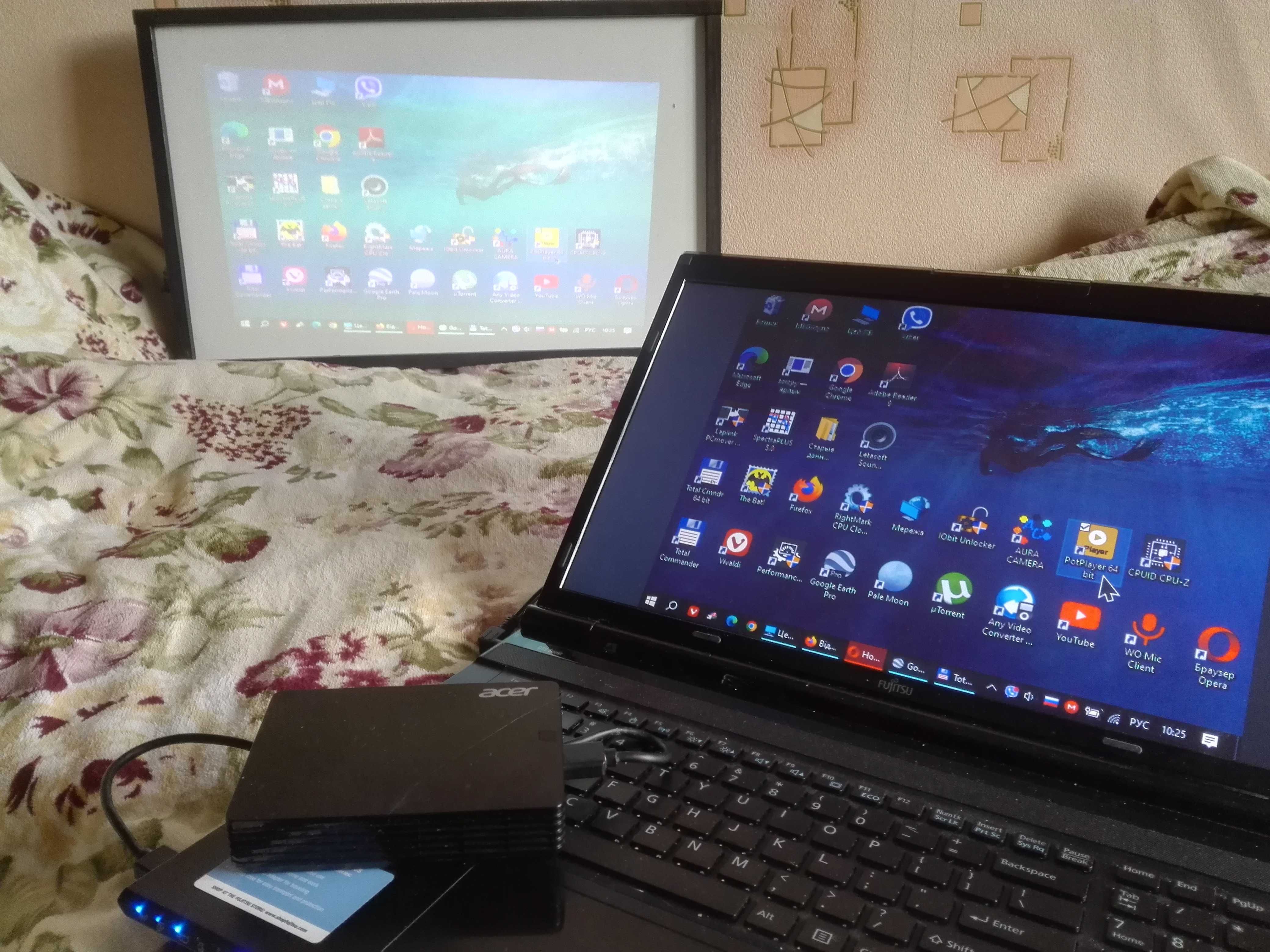 мини карманный LED DLP USB проектор Acer C120